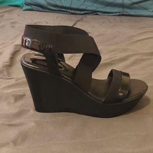 Black Wedges Size 6